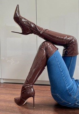 (248)  Lack Overknee Stiefel von Steve Madden Model VAVA Gr. 38