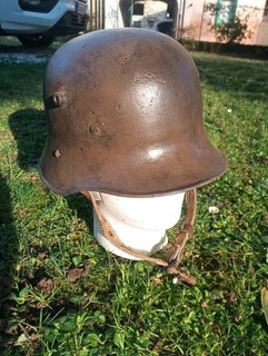 Ww1 Elmetto Austriaco Complimento Restaurato.