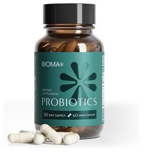 Bioma Probióticos Suplemento de Salud Digestiva 3 en 1 Fórmula de Apoyo Intestinal 60 Dietético