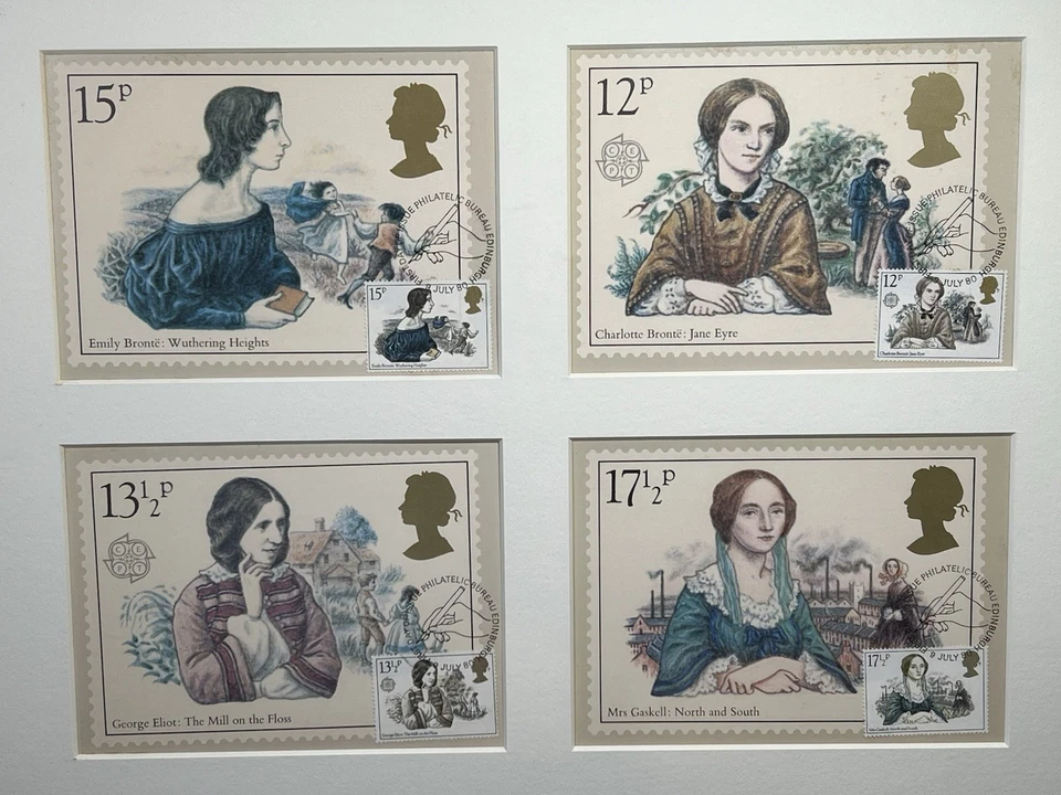 4 1ST DAY COVER CARDS 1980 PHQ44 FAMOUS PEOPLE AUTHORESSES BRONTE ELIOT GASKELL - Image 2 of 4