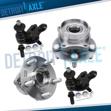 Front Wheel Bearing Hubs Assembly Lower Ball Joints for 2004 - 2009 Toyota Prius