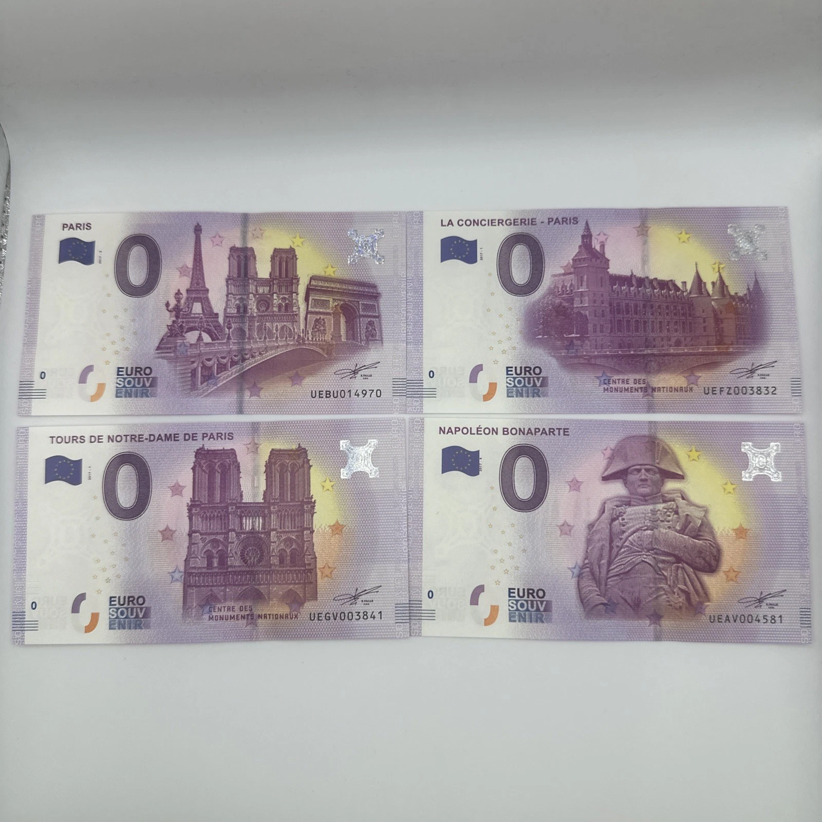 Billet Zéro 0 € Euro Touristique / Souvenir 2017