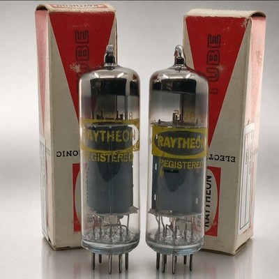 NOS GM  MATCHED PAIR RAYTHEON/JAPAN 8BQ5/HICKOCK TESTED 