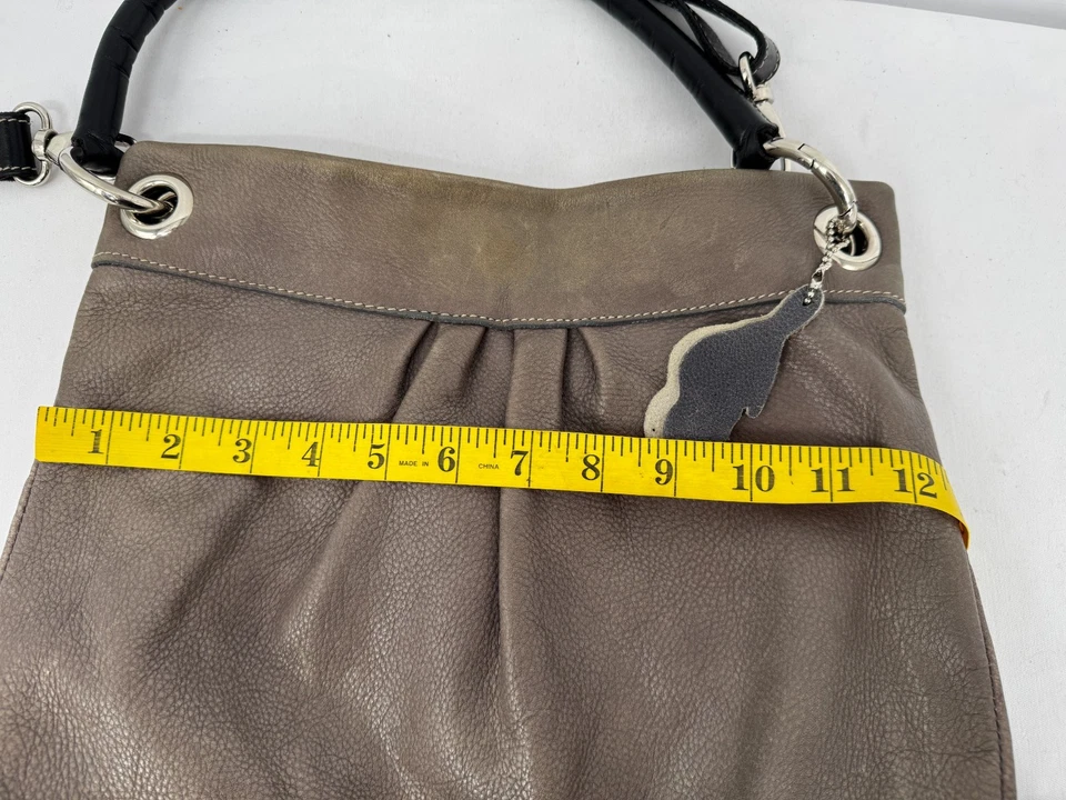 КОРНИ Канада ОЛИВИЯ арахисовый коричневый шагреневой кожи наплечная сумка 2 пути сумочка Дамская сумка - Изображение 4 из 4