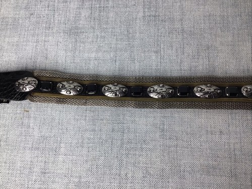 Cinturón de diseñador de cuero italiano vintage NANNI M, 90/36 - Imagen 10 de 16