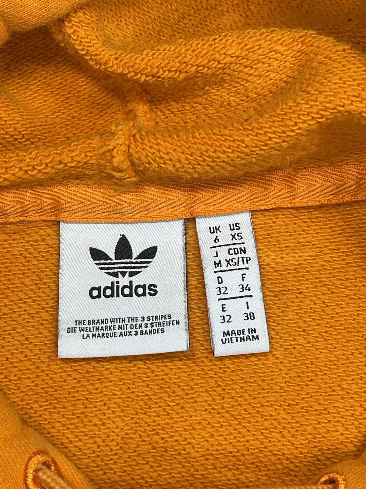 Adidas Crop Top Hoodie Sunset Orange image 5