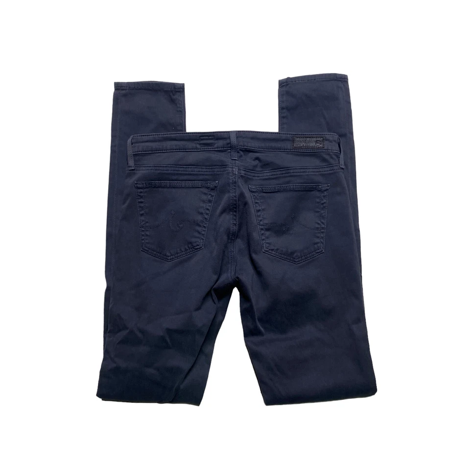 AG Adriano Goldschmied 裤子女式 26 码紧身超紧身炭黑色 — 第 3/4 张图片