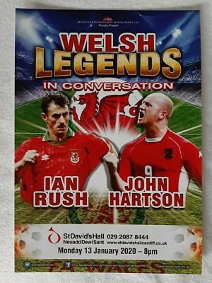 Ian Rush & John Hartson Legend In Conversation St David's Hall Cardiff 13/1/2020