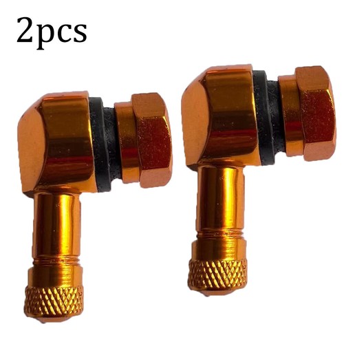 Válvula de ángulo de aluminio para moto de 2 piezas válvulas válvula de esquina válvula de neumático de 90° - Imagen 23 de 25