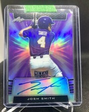 Josh Smith 2019 Leaf Metal Draft Baseball PURPLE AUTO RC SSP #d 24/25 #BA-JS2