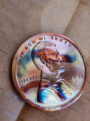 1 OZ 1909-S VDB Lincoln Wheat Cent Round .999 Copper BU Restrike