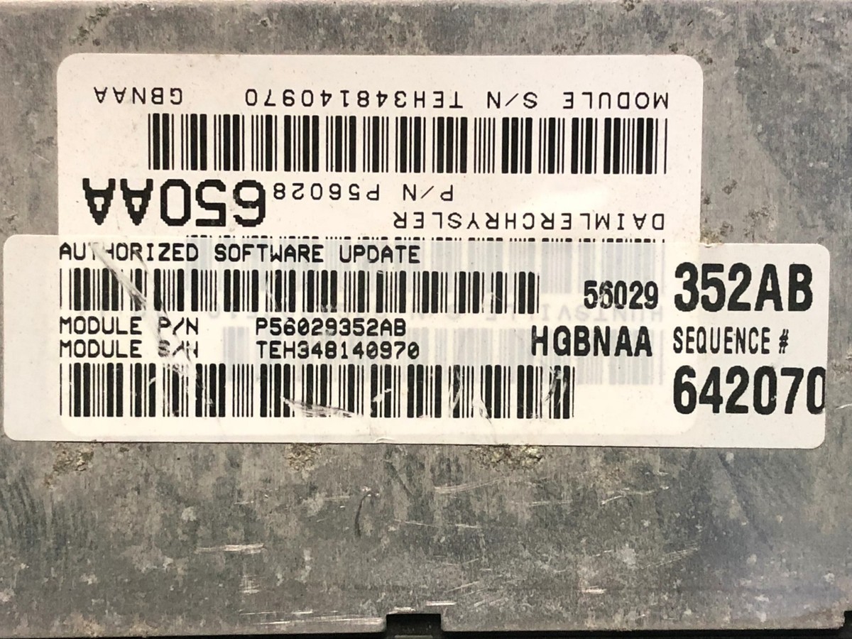 REFLASHED VIN NO SECURITY 02 DODGE DAKOTA 4.7L V8 ECM ECU