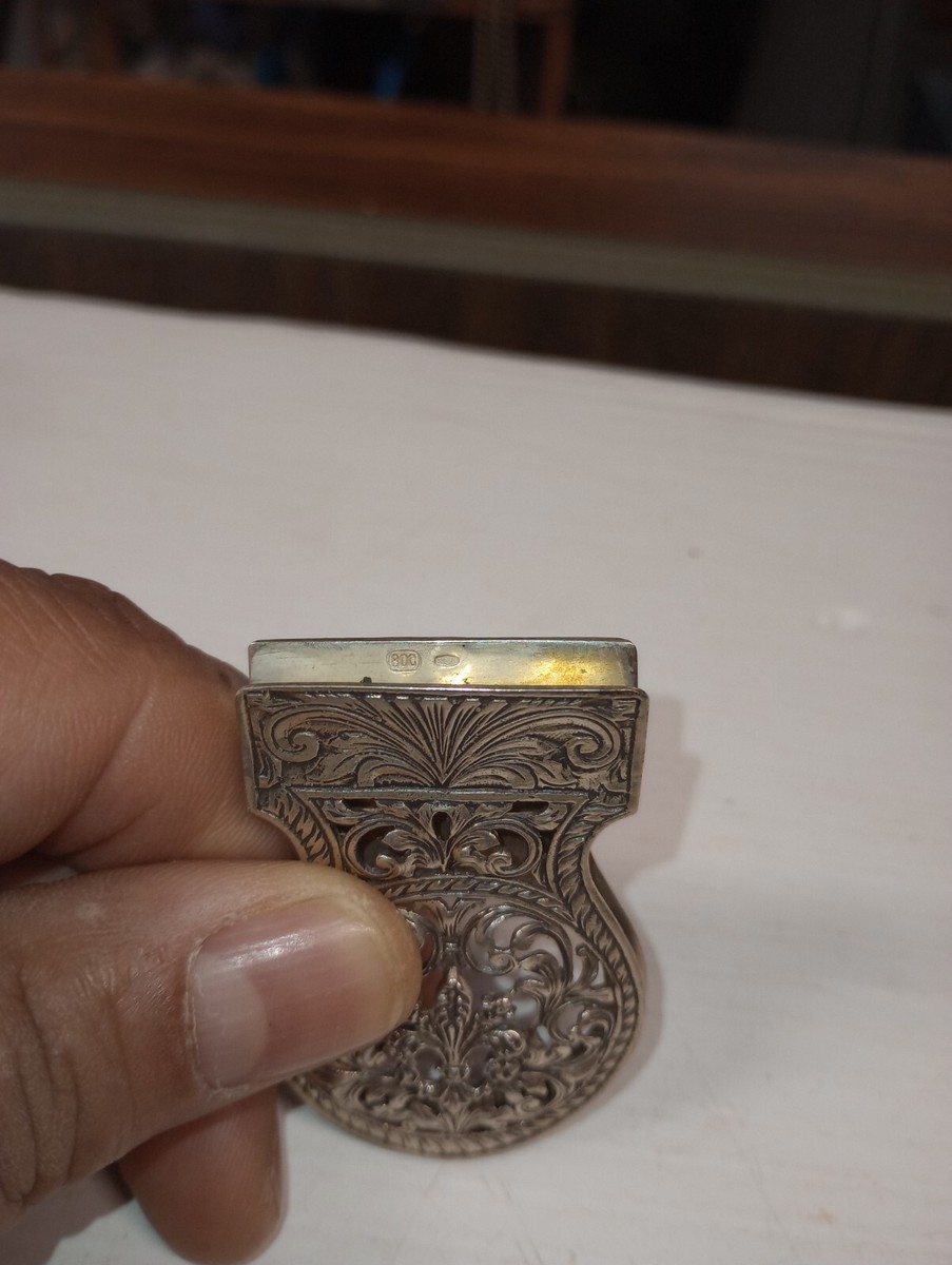 Antique 800 Silver Money Clip | eBay