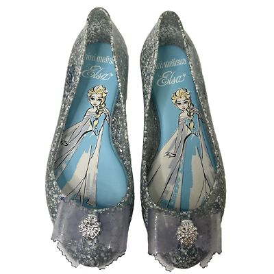 Mini Melissa Disney Sweet Love Princess Elsa Girls Flats Shoes