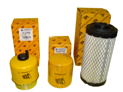 JCB 8014, 8015, 8016, 8017, 8018 Filter Kit Air, Oil, Fuel Motor   403C11