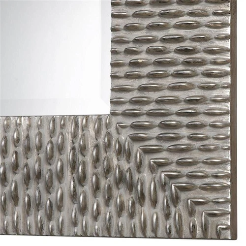 Uttermost Cressida Contemporary PU and MDF Wood Decorative Mirror in Silver - Picture 3 of 4