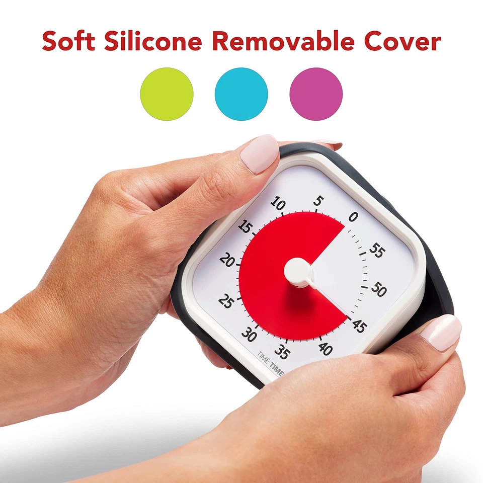 60 Minute Visual Countdown Timer in Charcoal Gray for Time Management - Image 3 of 4