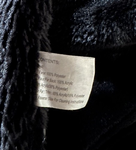 Preowned- Gallery Button Front Pea Coat Hoodie Womens (Size 1X) - Picture 4 of 7