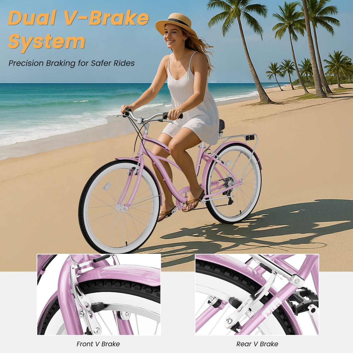 Ubuy Huffy Bikes Cranbrook Cruiser Light Blue Female Cruiser Bikes