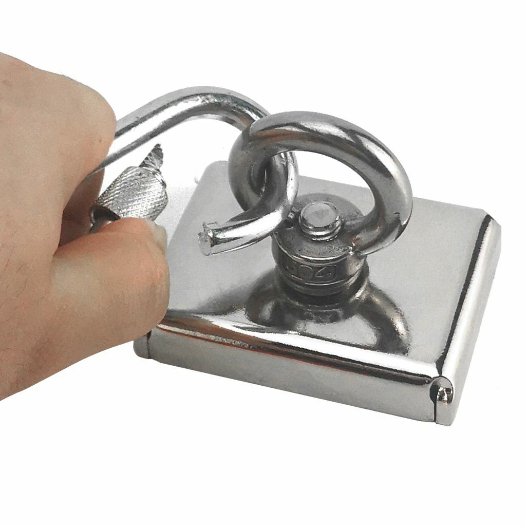 Upto 700 Lbs Fishing Magnet Kit Pull Force Strong Neodymium OR Rope ...