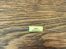 New 2000v MPT Axial Film Capacitor 2kv .005 .01 .022 .033 .047 .05 .1 .15 .22 uf