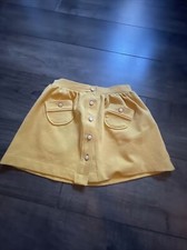 janie and jack Yellow pull on skirt size 5