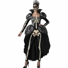 InCharacter Skeleton Queen Dead Crown Skull Horror Halloween Costume 11125