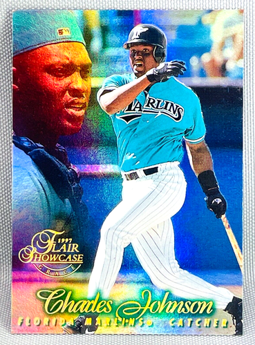CHARLES JOHNSON - 1997 Flair Showcase Baseball - ROW 1 SEAT 78 - MARLINS