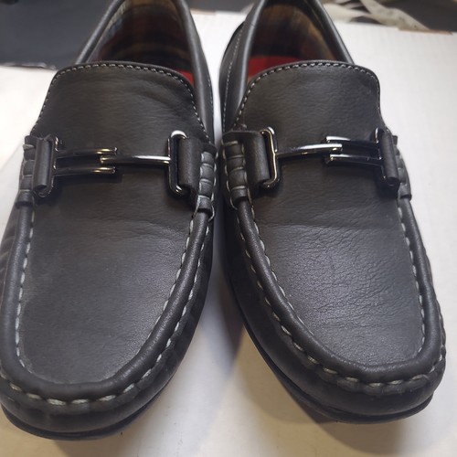 BOYS STEVE HARVEY CELEBRITY EDITION SLATE BLACK DRESS /LOAFERS SHOES 12 - Picture 4 of 12