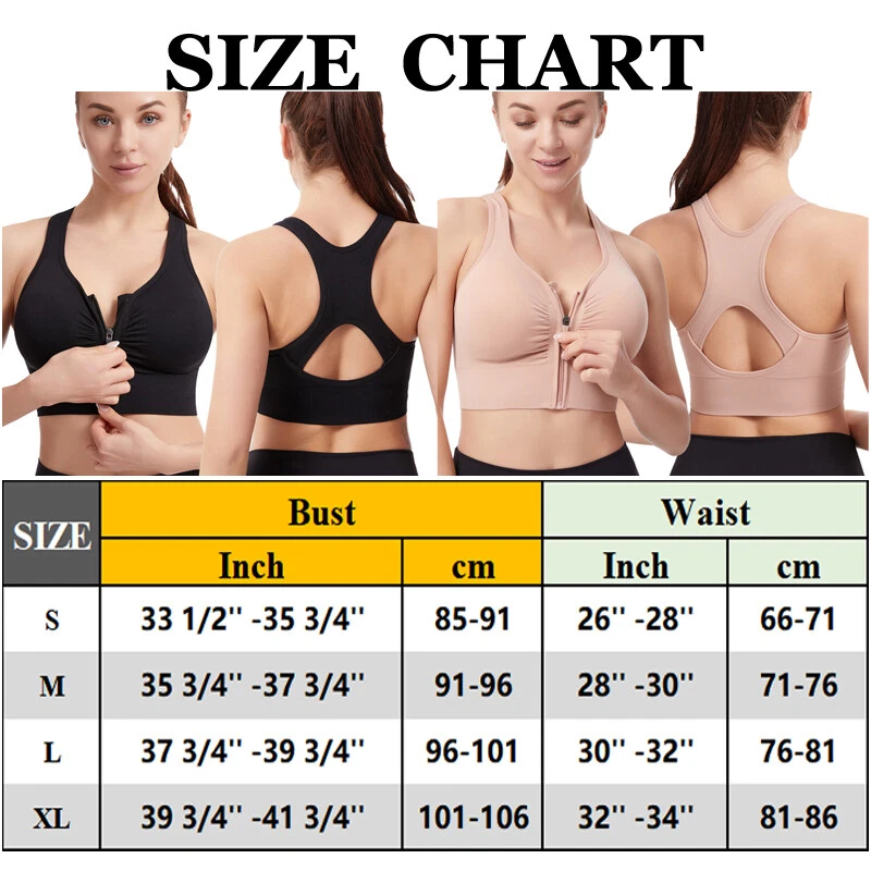 Women High Impact Front Zipper Closure Adjustable Straps Padded Sports Bra Yoga@ Women High Impact Front Zipper Closure Adjustable Straps Padded Sports Bra Yoga@
