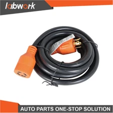 Labwork 30 Amp 15 FT NEMA L14-30 4 Wire 10 Gauge Generator Power Cord 4 Prong