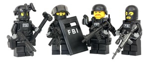FBI Swat Team Police Squad Minifigures 