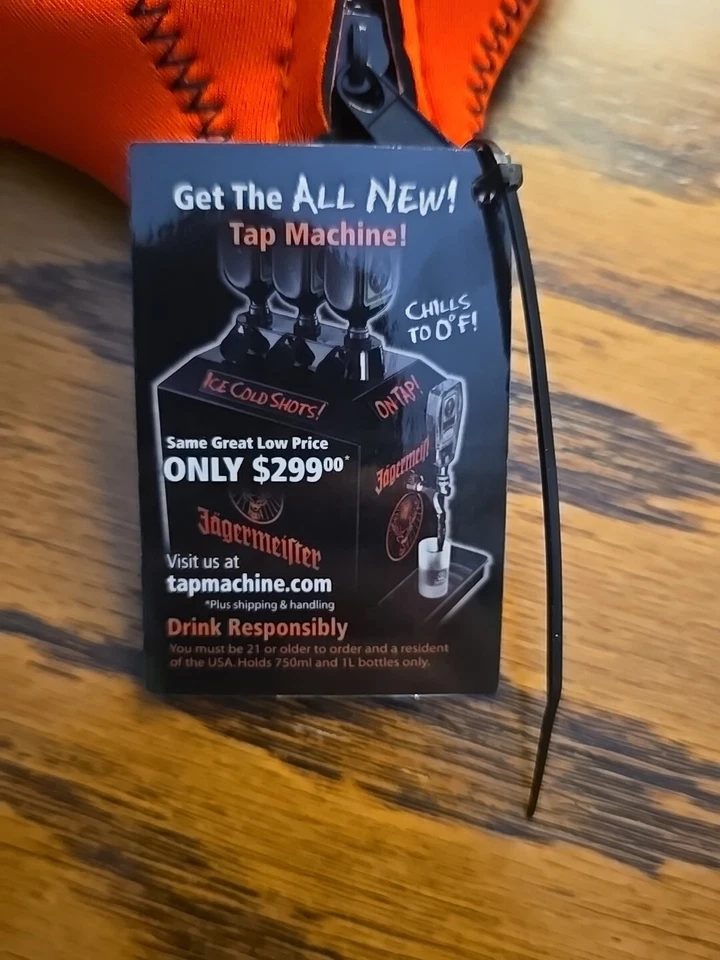 Usado Con Etiqueta Jäegermeister Naranja Manga Botella Cremallera Original Foto 4 de 4