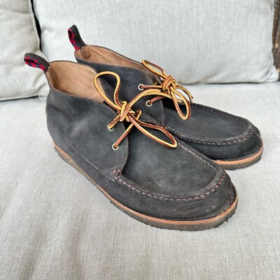 Polo Ralph Lauren Pitney Chukka Boots Dark Brown Suede Leather Men s US Sz 9.5 D
