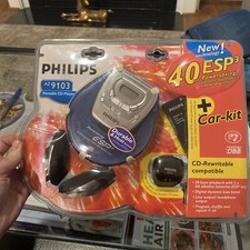 Philips AZ9103 Personal CD Player with Car Accessories