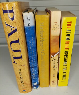 Lot of 5 Christian Inspirational, Devotional Books M. Henry, Wangerin, Ortberg