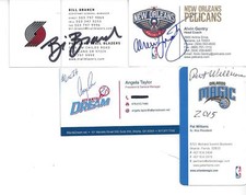 WNBA ATLANTA DREAM PRESIDENT ANGELA TAYLOR SIGNED BUSINESS CARD