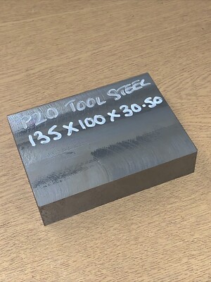 WERKZEUG STAHL FLACHPLATTE STANGE KNÜPPEL 135 MM X 100 MM X 30,50 MM STÄRKE GRADE - P20