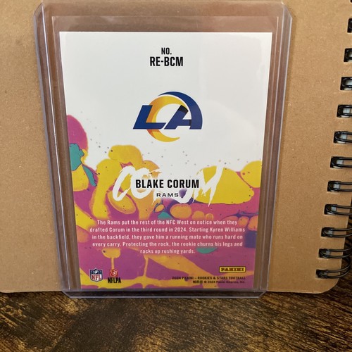 2024 Panini Rookies & Stars Rookie Exclusive Blake Corum Los Angeles Rams - Picture 2 of 2
