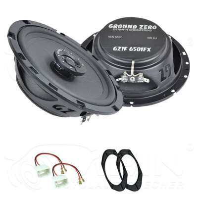 GROUND ZERO LAUTSPRECHER für FORD FIESTA MK6 Facelift JH1/JD3 Heck Hinten #AOW7