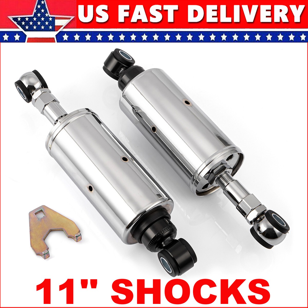 Adjustable Lowering Shocks Kit For Harley Softail Evo FXST FLST