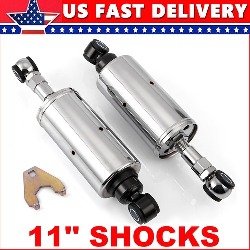 Softail Chrome Adjustable Lowering Shocks Kit For Harley Evo FXST FLSTF 1989-99 - Bild 2 von 19