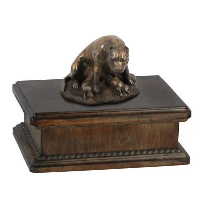 Boxer IV urne basse en bois Art-Dog - Photo 1/4