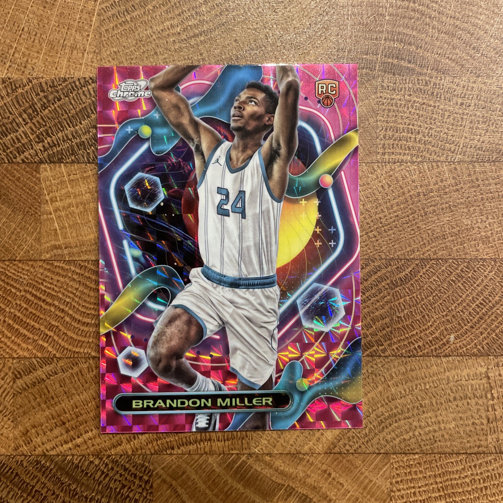2023-24 Topps Cosmic Chrome #152 Brandon Miller RC RARE Pink Galaxy Refractor
