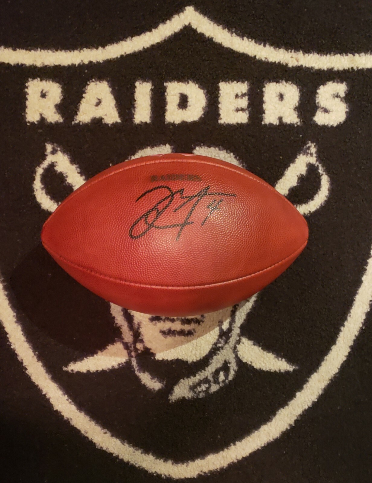 Derek Carr Autographed Signed Oakland Raiders Raiders Rookie Game issued Wilson Duke ball w/JSA COA 