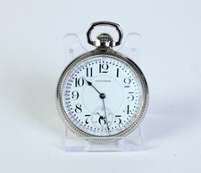 Waltham 1919 "Crescent St." WGF 16s 21j� Railroad pocket watch w Montgomery Dial