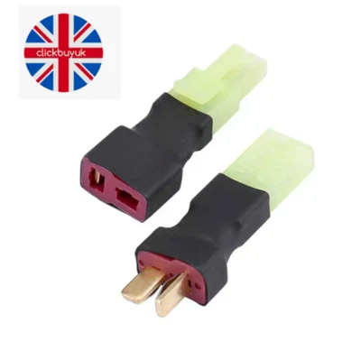 RC Battery Wireless Connector Deans T Plug to Mini Tamiya Female Male Adapter UK