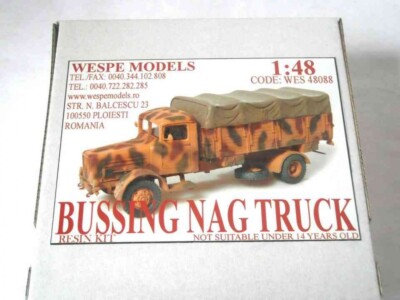 BUSSING NAG TRUCK Wespe Models 1:48 SCALE - resin kit 48088
