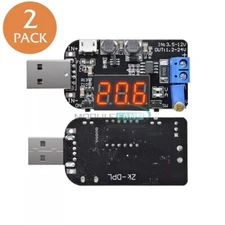 2x DC 5V to 1-24V USB Step Up Down Power Supply Module Buck Boost Converter USA