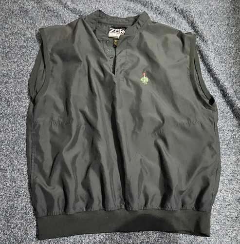 Merion Golf Zero Restriction Golf Men's Size L Green 1/4 Snap Vest Masters Tiger - 第 1/5 張圖片